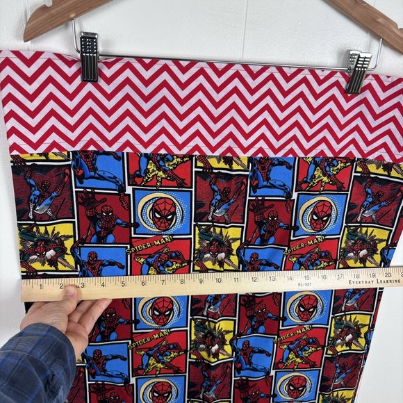 Handmade SPIDER MAN Pillowcase Standard Size Superhero Comic Red Blue 1 PC - Picture 5 of 8